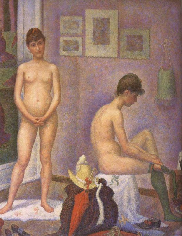 Georges Seurat The Post of Woman oil painting picture